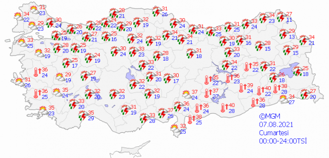 Ankara için sağanak ve dolu uyarısı