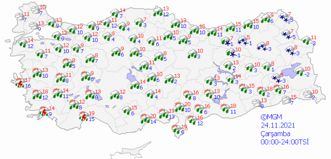 27 il için sarı uyarı: Sağanak ve kar geliyor