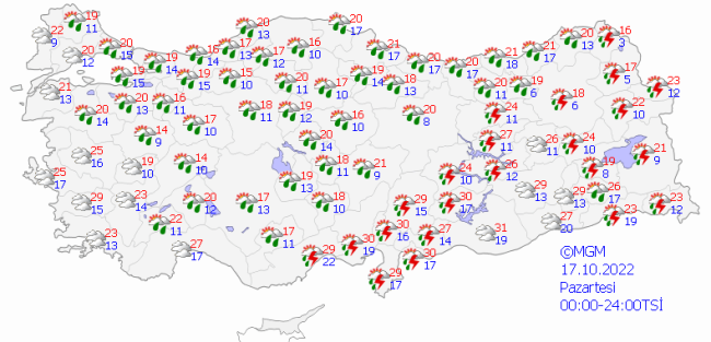 Ülke genelinde yağış etkili olacak