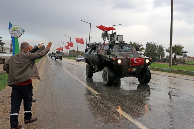 Takviye amaçlı gönderilen zırhlı araçlar Hatay'da