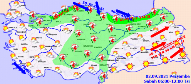 Sıcaklık düşüyor, 10 ilde kuvvetli sağanak bekleniyor