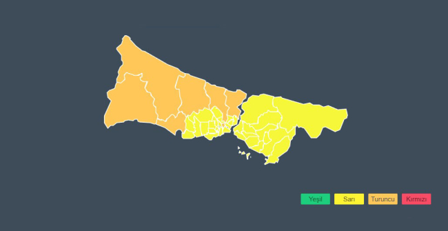 İstanbul'a fırtına uyarısı