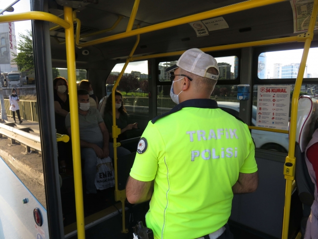 İstanbul'da toplu taşıma araçlarında koronavirüs denetimi