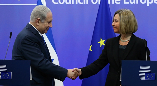 AB Yüksek Temsilcisi Mogherini ile Netanyahu bir araya geldi