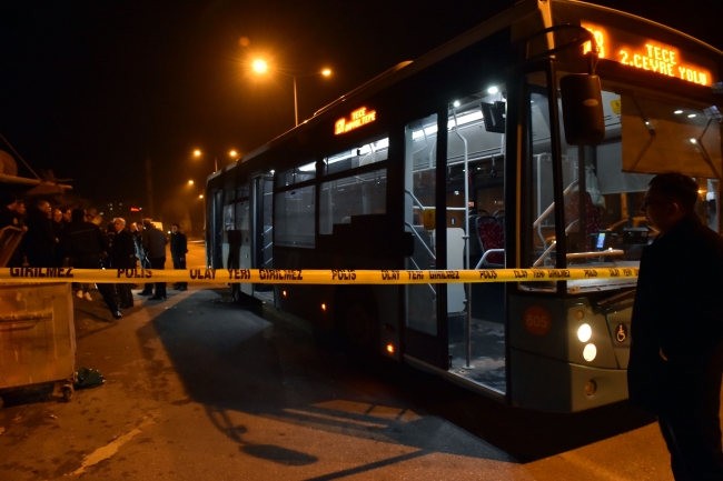 Mersin'de belediye otobüsüne molotoflu saldırı