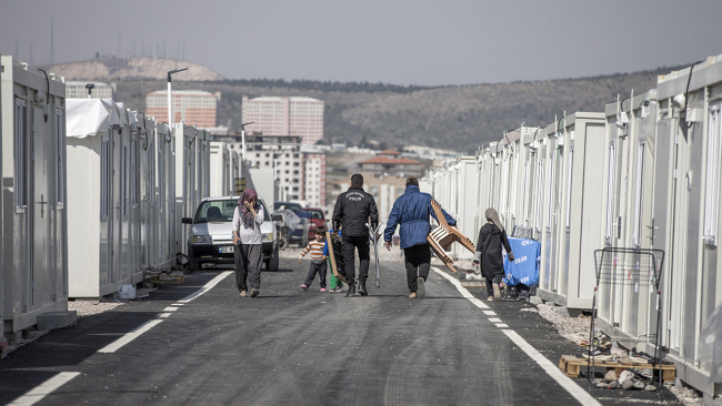 Malatya'daki konteyner evlere 20 bin 209 depremzede yerleştirildi