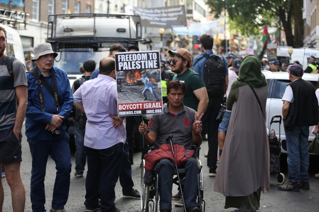 Londra'da Kudüs Günü yürüyüşü düzenlendi