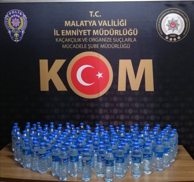 Malatya'da 3 bin 560 litre sahte içki ele geçirildi