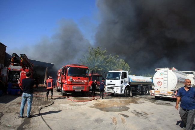 Malatya'da dondurma fabrikasında yangın