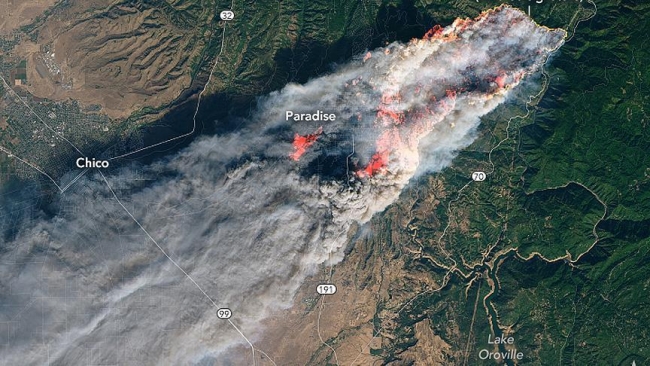 California'da dumanlar gökyüzünü kaplamaya devam ediyor