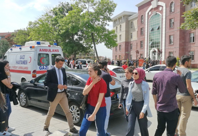 Gazi Üniversitesi'nde arbedeye polis müdahalesi