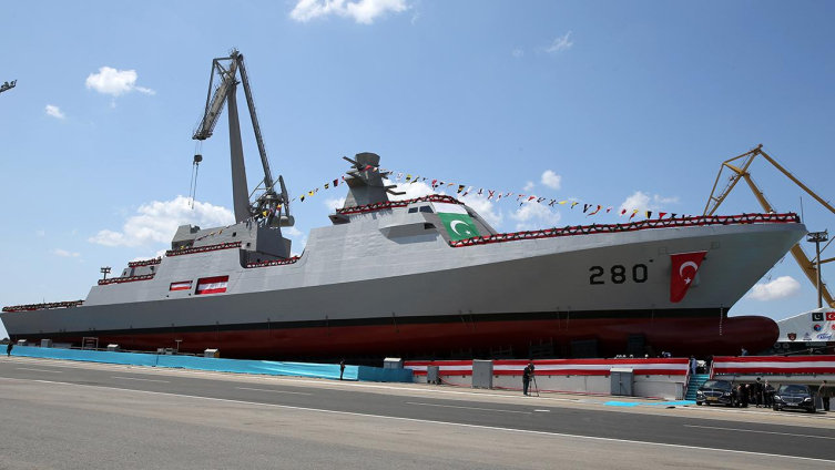 Türkiye son yıllarda farklı ülkelere son derece gelişmiş askeri savaş gemileri inşa ediyor. Foto: AA