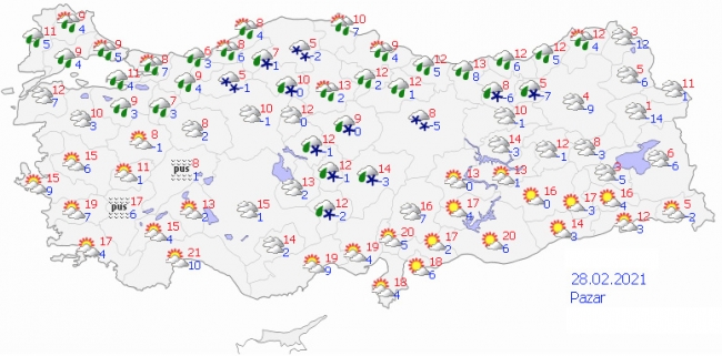 Soğuk ve yağışlı hava geliyor