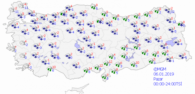 İstanbul'a kar geliyor