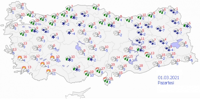 Soğuk ve yağışlı hava geliyor