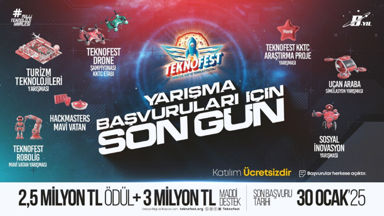 TEKNOFEST KKTC Teknoloji Yarışmaları Başvuruları