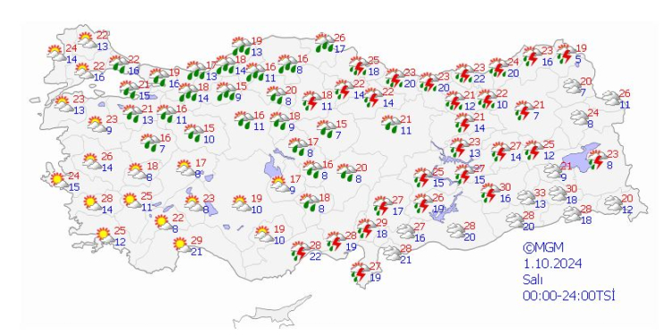 Hava sıcaklıkları 15 derece birden düşecek: İşte yeni haftanın hava durumu