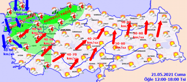 Sıcaklık düşecek, sağanak etkili olacak