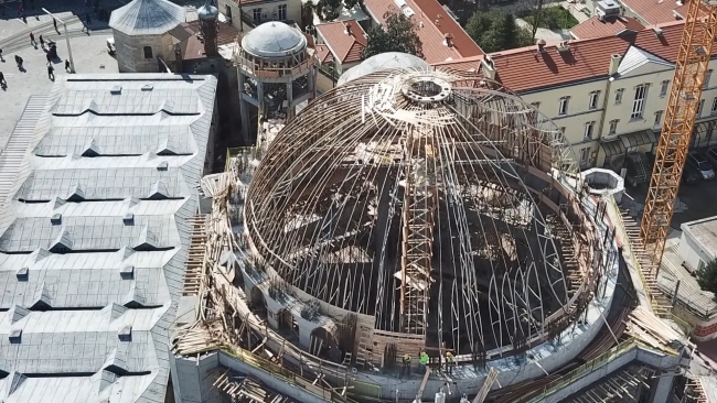 Taksim Camii'nde kaba inşaatın yüzde 80'i tamamlandı