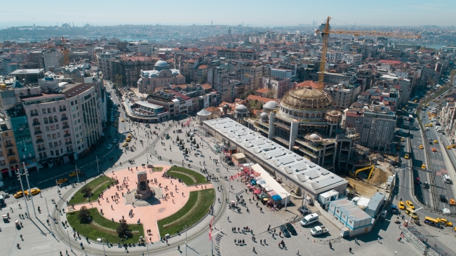 Taksim Camii'nde kaba inşaatın yüzde 90'ı tamamlandı