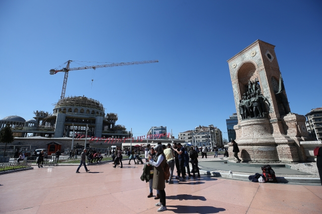 Taksim Camii'nde kaba inşaatın yüzde 90'ı tamamlandı