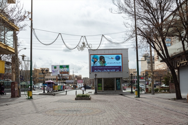 İran`ın Tebriz şehri koronavirüs nedeniyle ''hayalet kent''e döndü | Fotoğraf: AA