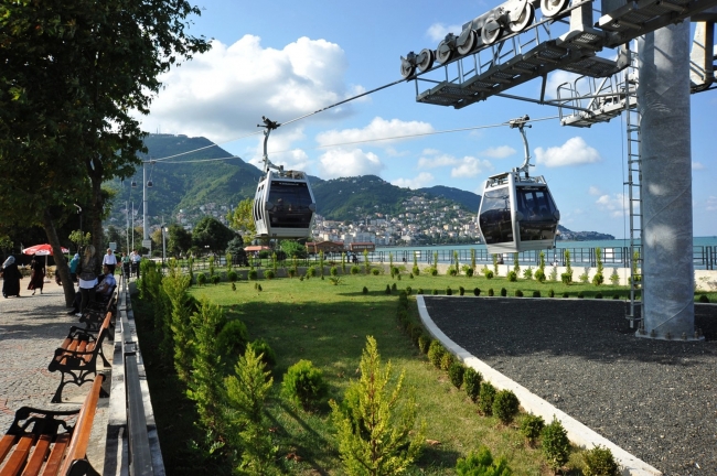 Ordu'da Boztepe teleferiği 9 günde 100 bin yolcuyu taşıdı