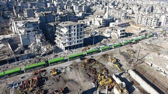 Halep'te tahliye konvoyu yeniden yola çıktı