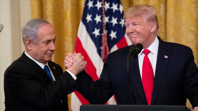 [Dönemin İsrail Başbakanı Netanyahu ile ABD Başkanı Trump. Fotoğraf: AA]