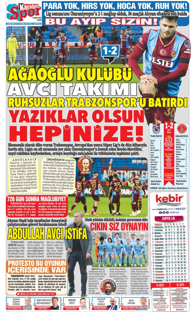 Trabzonspor duraklama döneminde