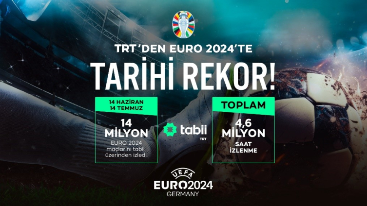 TRT'den EURO 2024’te tarihi rekorlar: Türk televizyon tarihinin en yüksek izlenme oranları