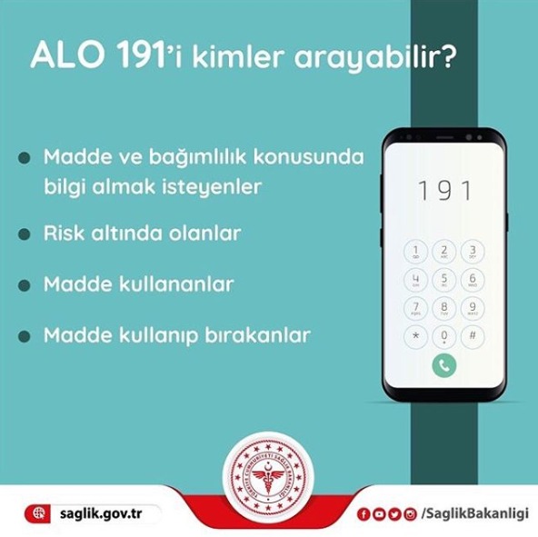 ALO 191, uyuşturucuyla mücadele edenlerin 7 gün 24 saat yanında