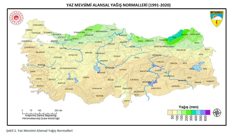 'Yaz Mevsimi Yağışları' Marmara Ve Güneydoğu'Da Azaldı