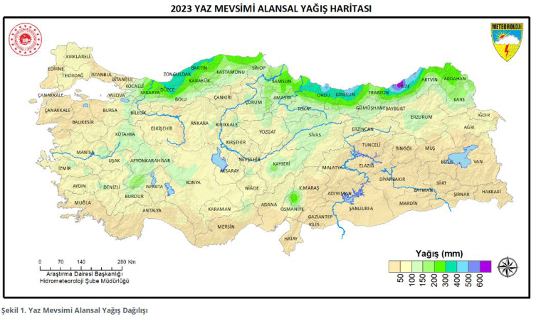 'Yaz Mevsimi Yağışları' Marmara Ve Güneydoğu'Da Azaldı