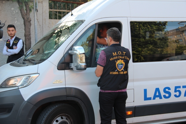 İstanbul'da okul servisleri denetlendi