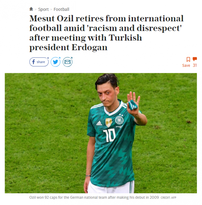 Mesut Özil'in istifası Alman ve İngiliz basınında