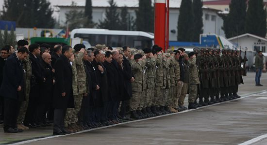 Fırat Kalkanı şehitleri için tören düzenlendi