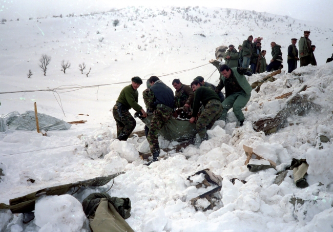 1992'de Şırnak'ta Jandarma Bölük Komutanlığına Çığ düşmesi sonucu 91 asker şehit oldu.